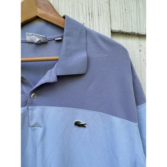 LaCoste Fresh And Light‎ Cotton Piqué Classic Fit Colorblock Polo 3X - Picture 4 of 9